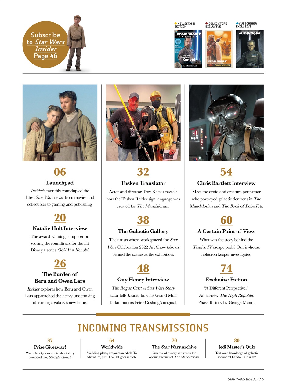 Star Wars Insider Preview Pages