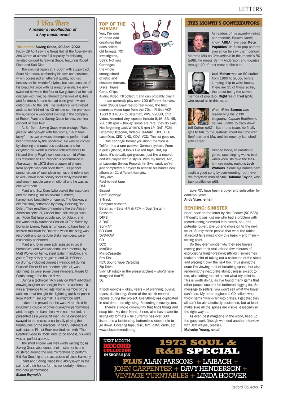 Record Collector Preview Pages