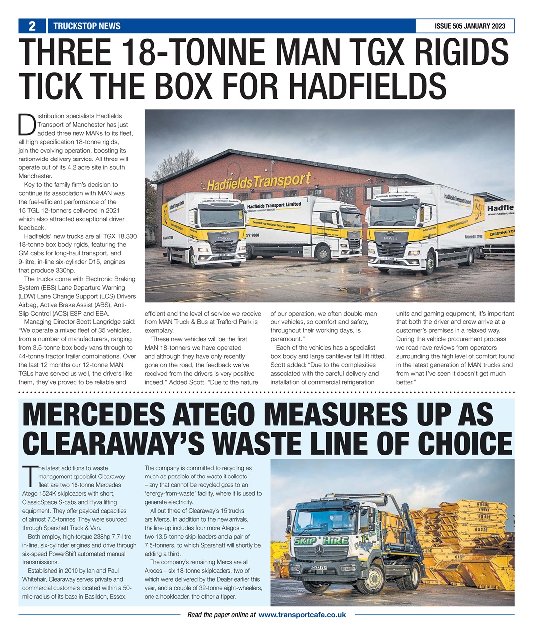 Truckstop News Preview Pages