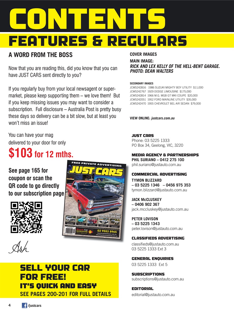 JUST CARS Preview Pages