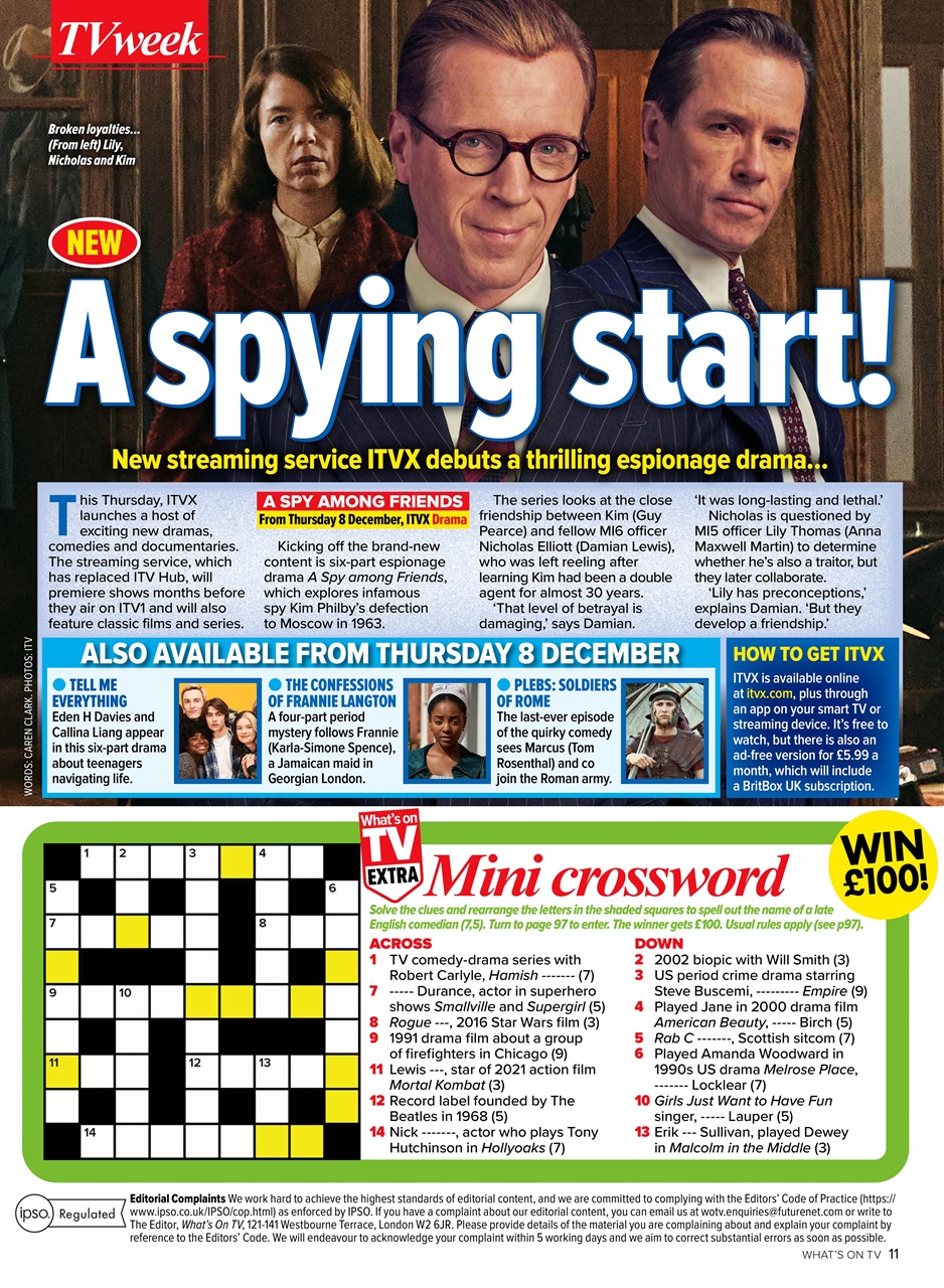 What's on TV Preview Pages