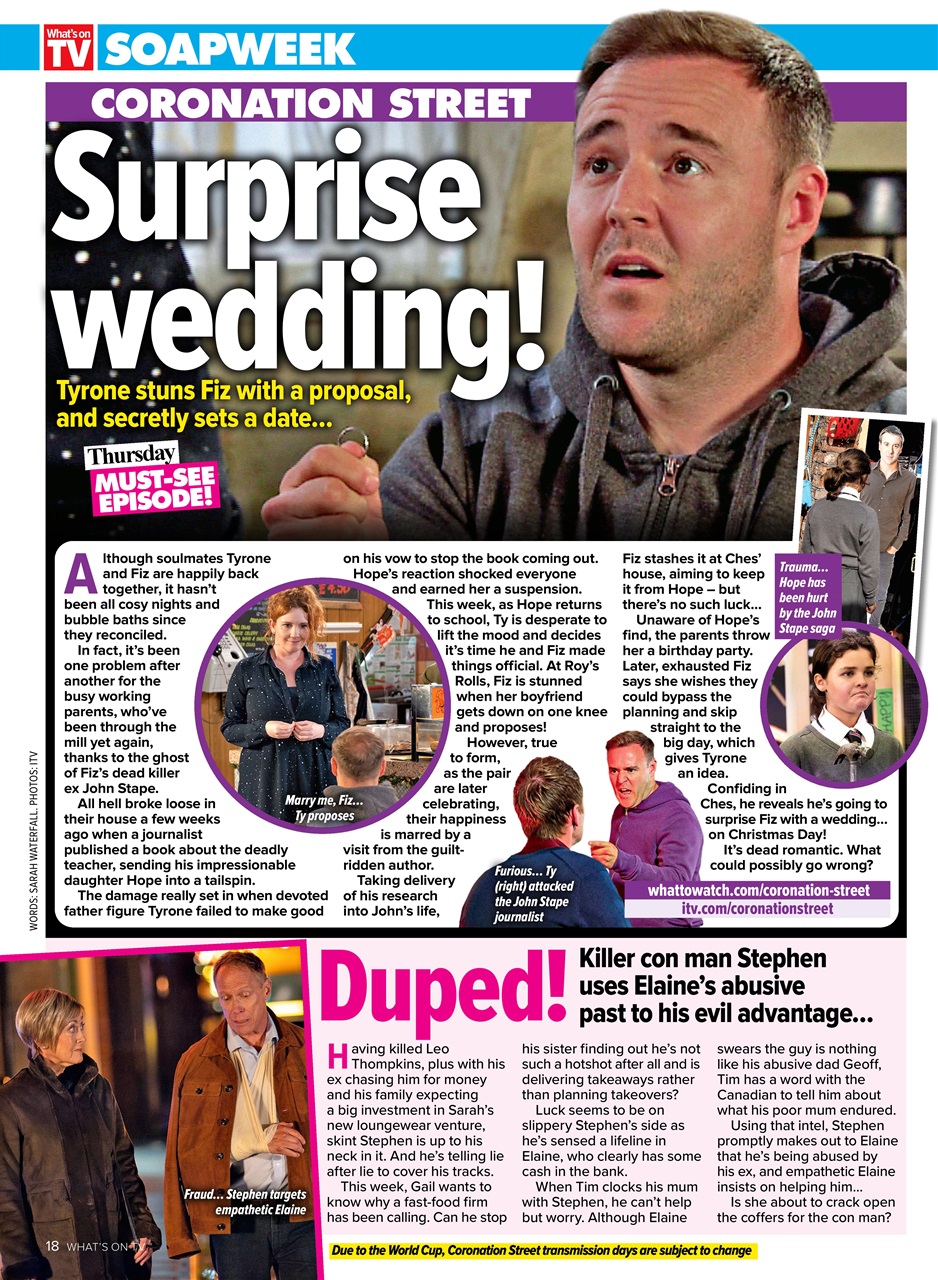 What's on TV Preview Pages