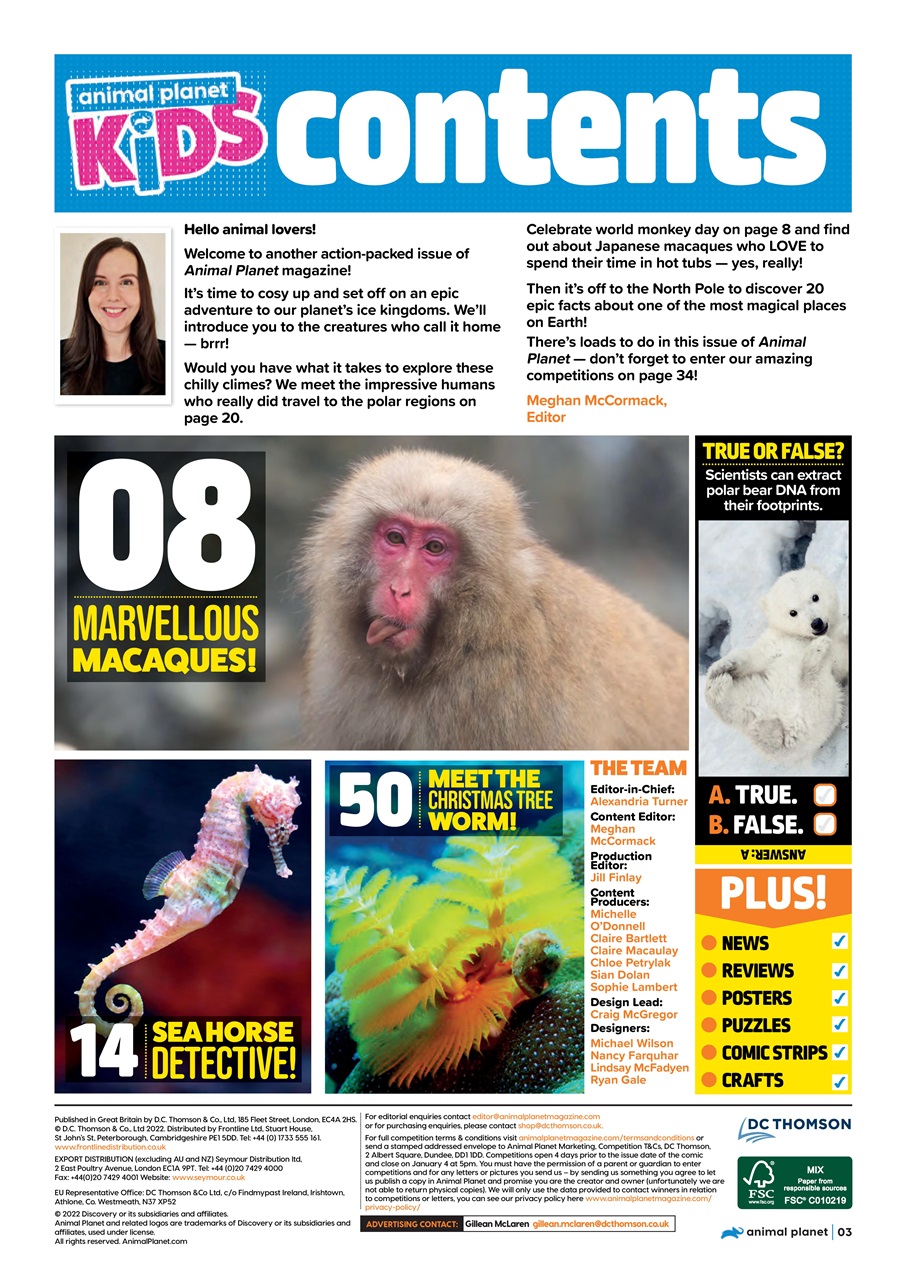 Animal Planet Kids Preview Pages