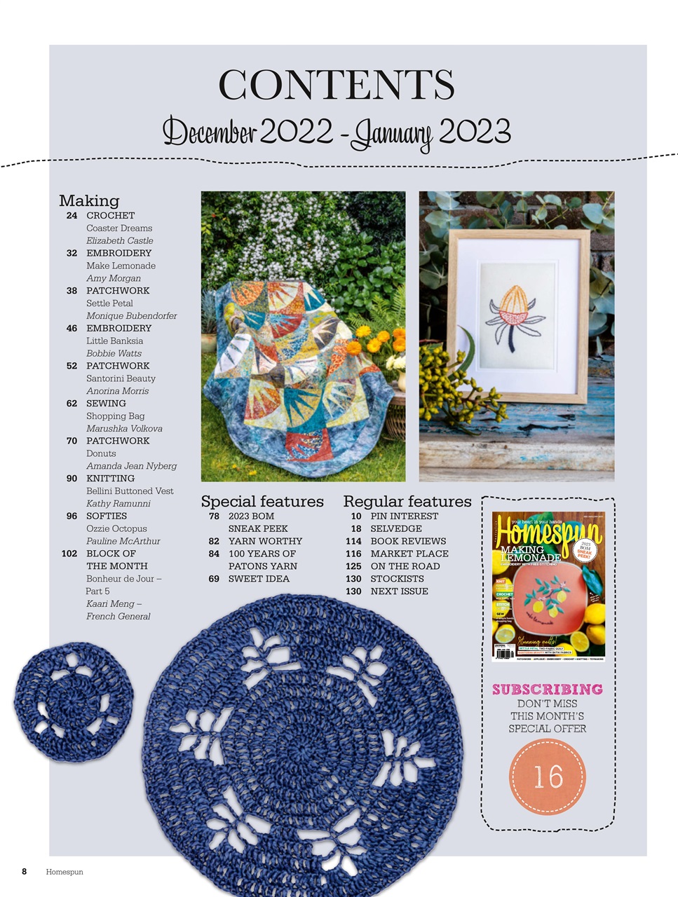 Homespun Preview Pages