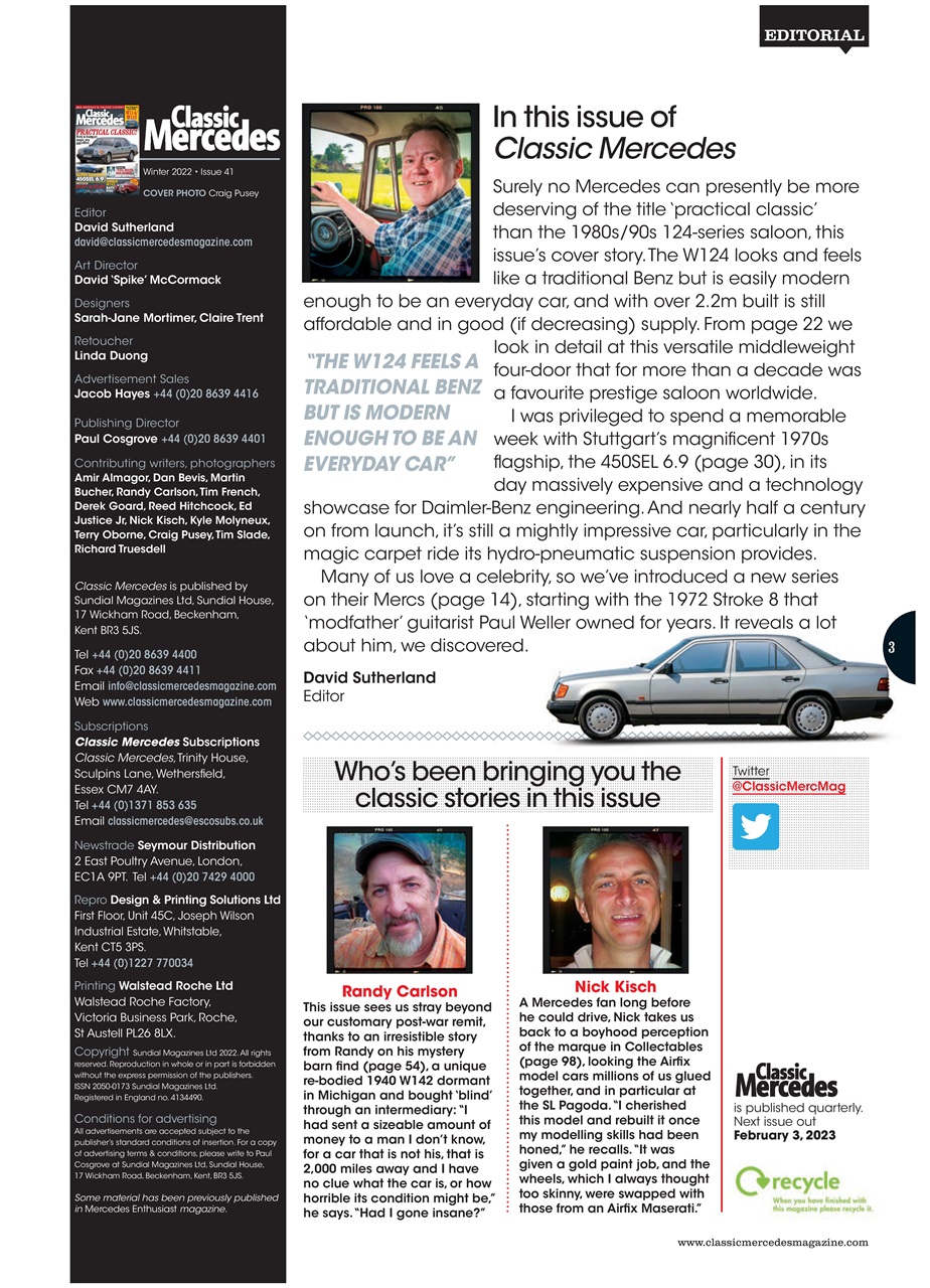 Classic Mercedes Preview Pages