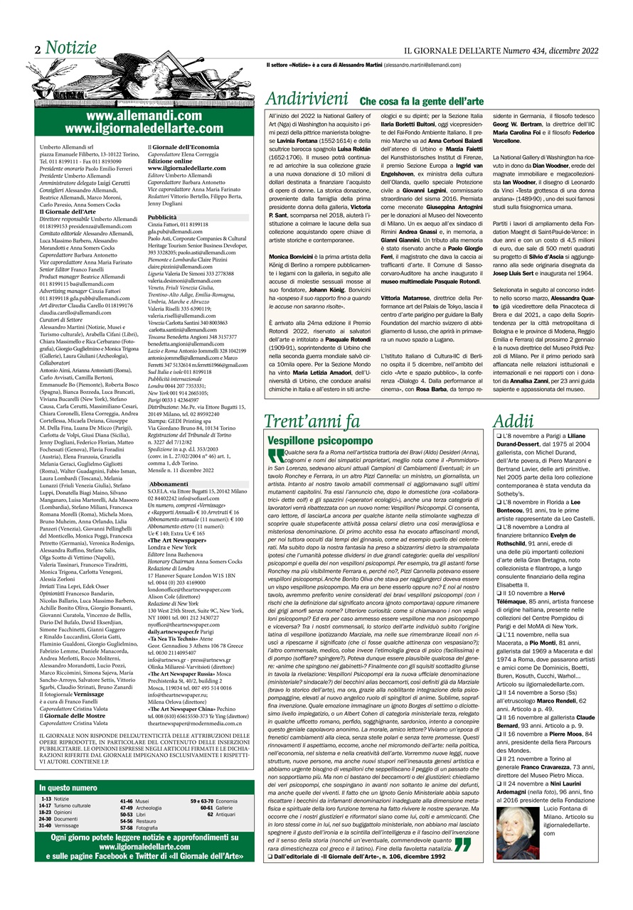 Il Giornale Dell’Arte Preview Pages