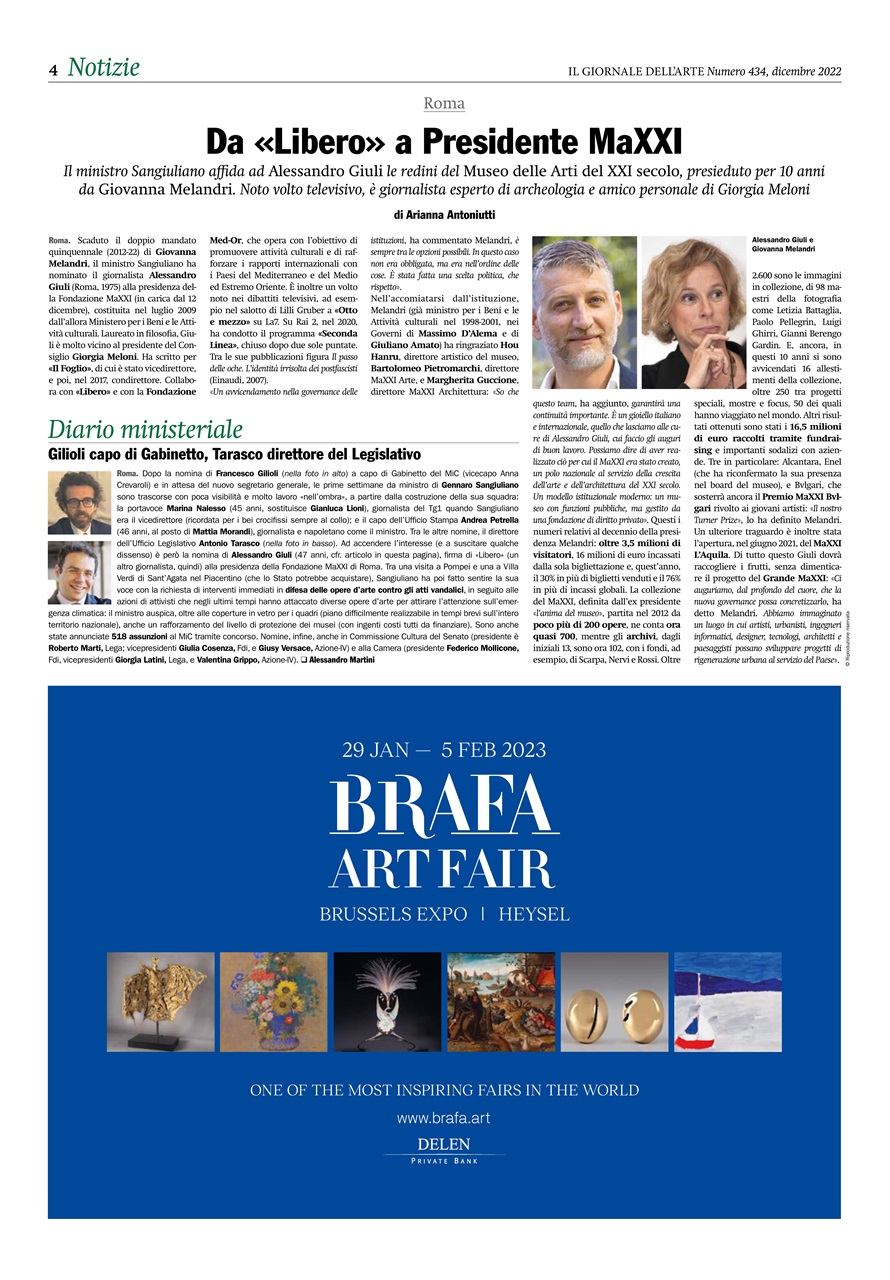 Il Giornale Dell’Arte Preview Pages