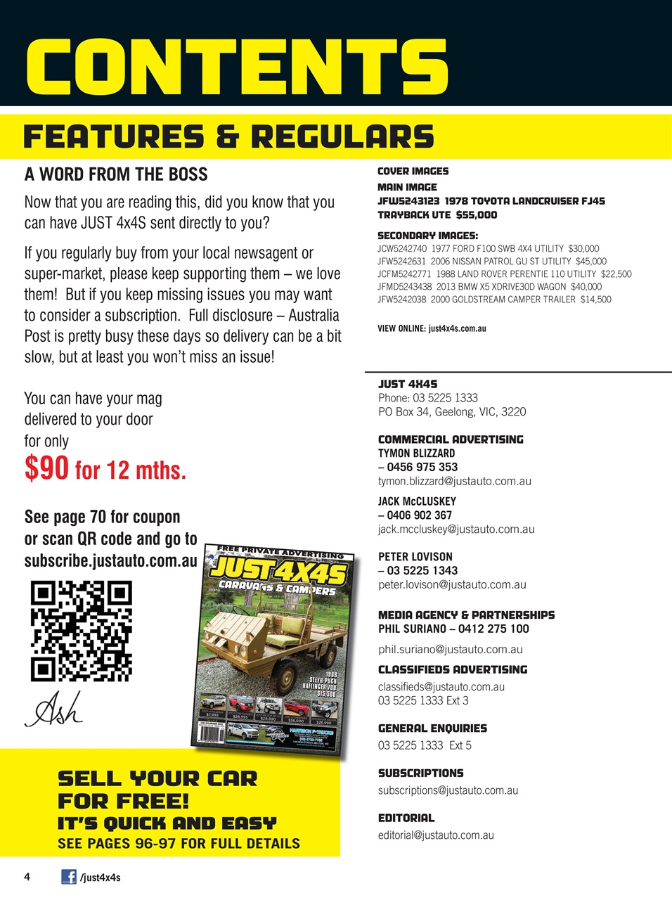 JUST 4X4S Preview Pages