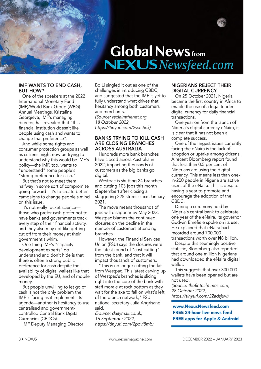 Nexus Magazine Preview Pages