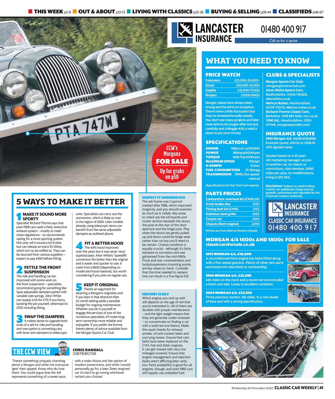 Classic Car Weekly Preview Pages