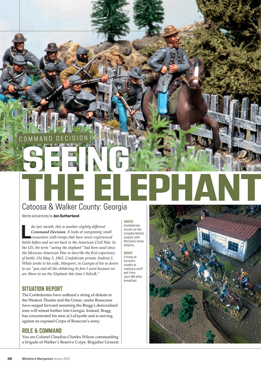 Miniature Wargames Preview Pages