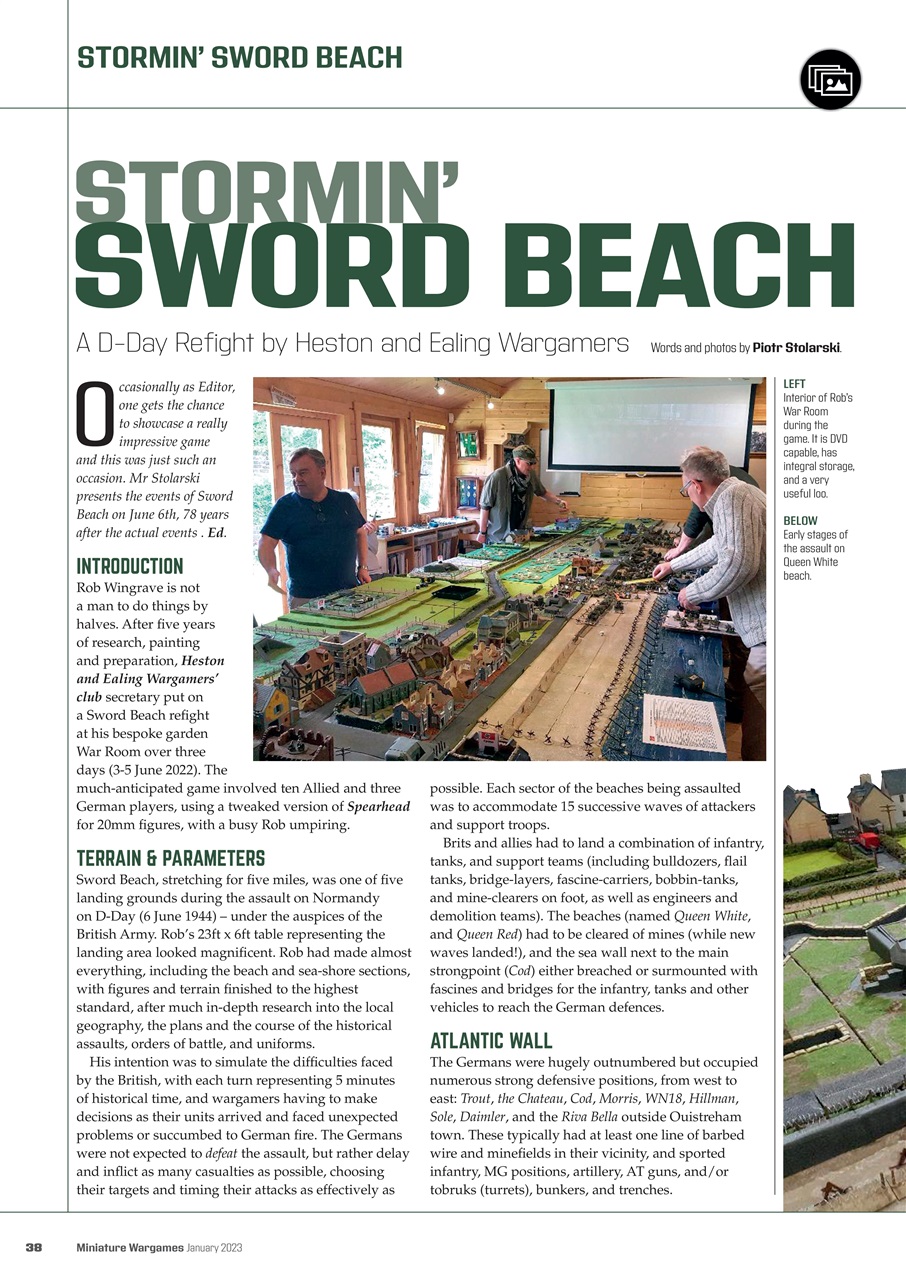 Miniature Wargames Preview Pages