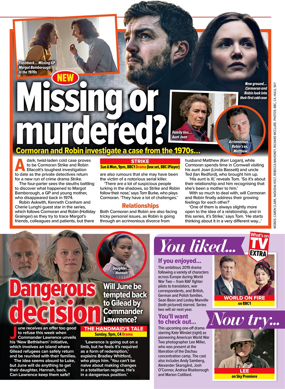 What's on TV Preview Pages