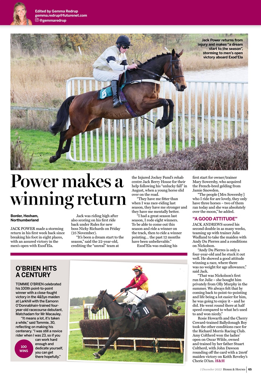 Horse & Hound Preview Pages
