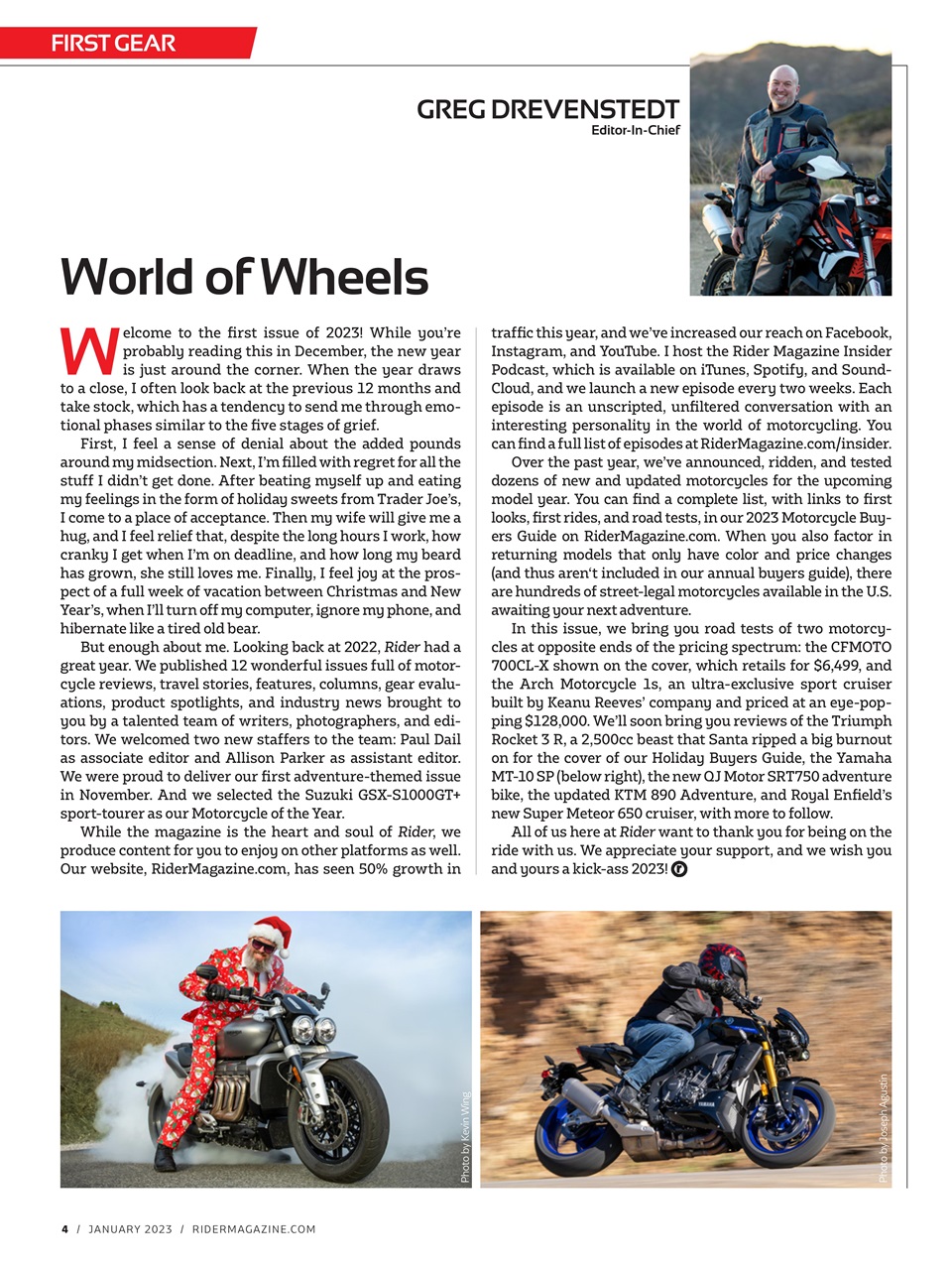 Rider Magazine Preview Pages