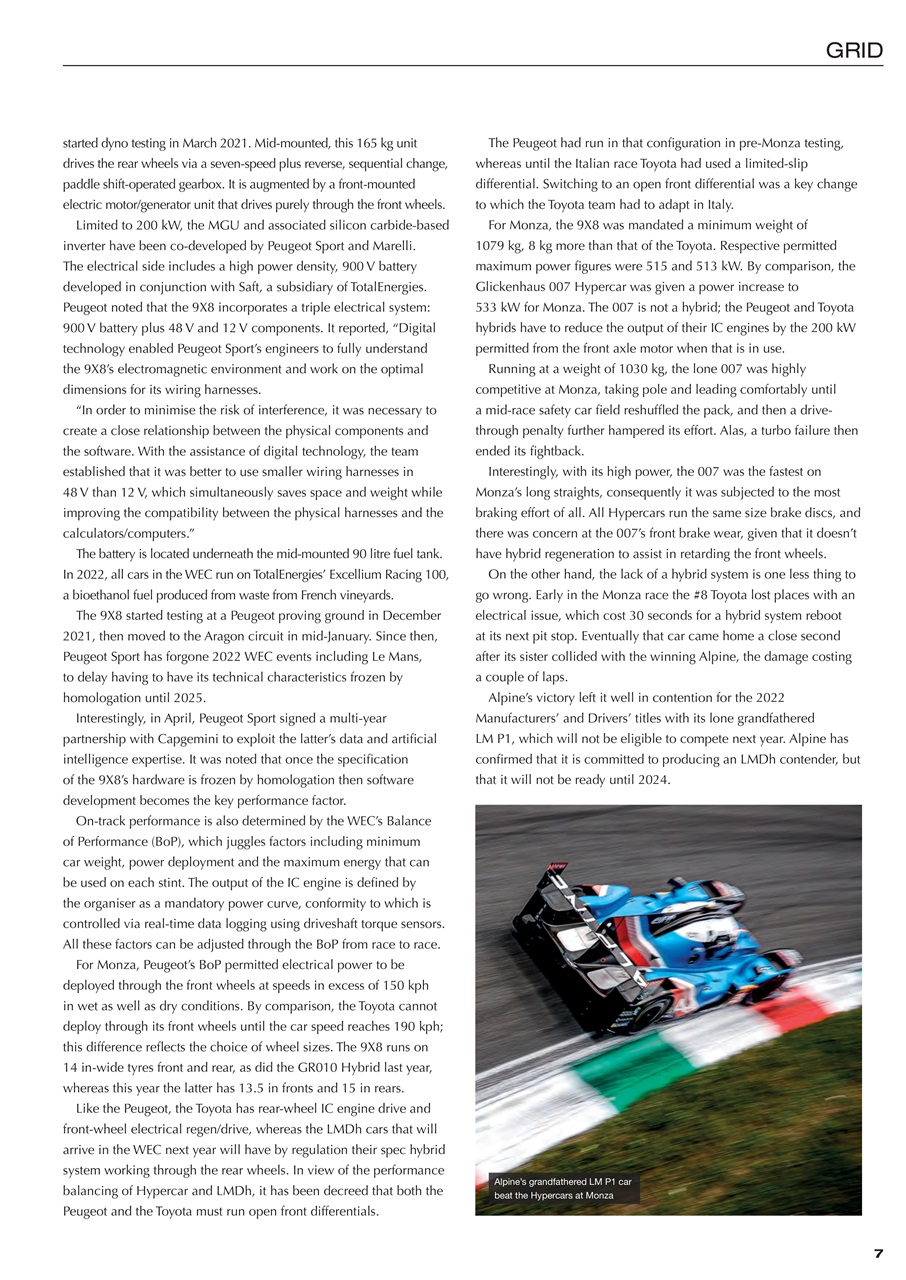 Race Engine Technology Preview Pages