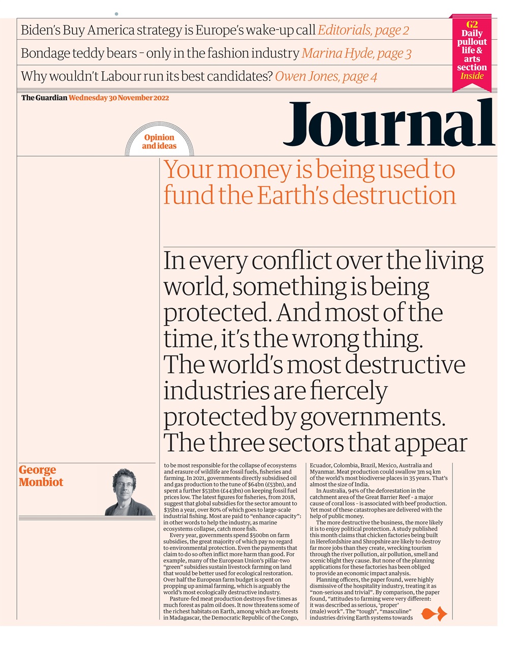 The Guardian Newspaper Preview Pages