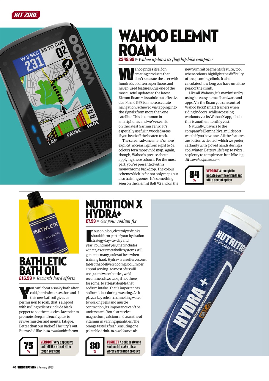 220 Triathlon Magazine Preview Pages