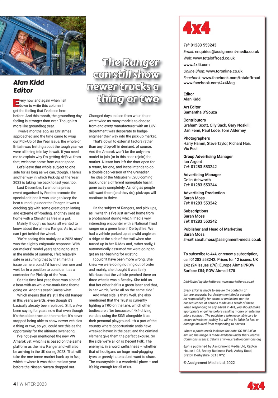 Overlander 4X4 Preview Pages