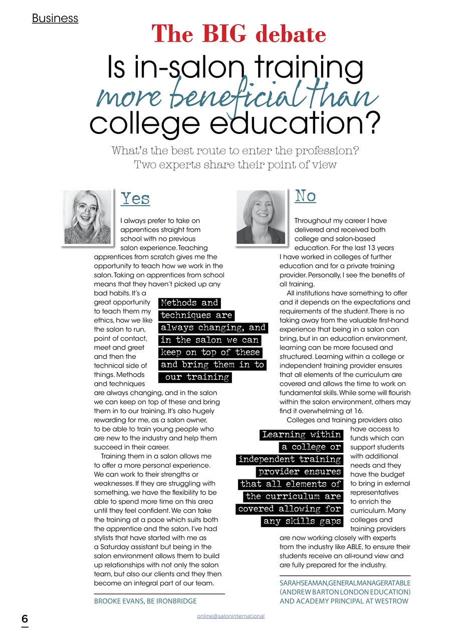 Salon International Preview Pages