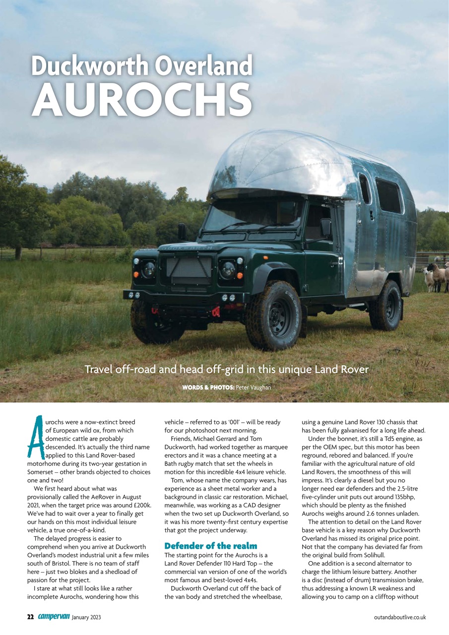 Campervan Preview Pages