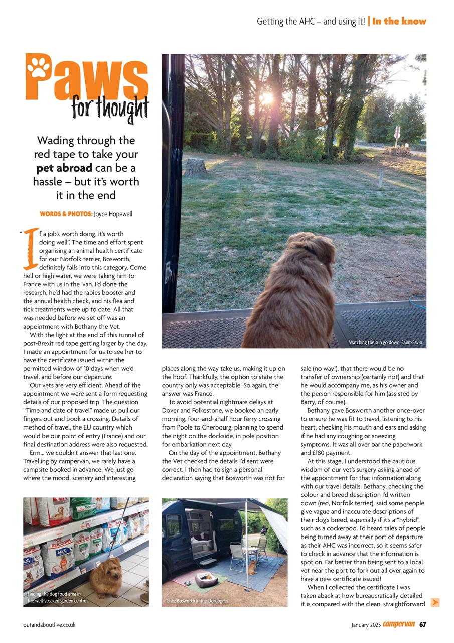 Campervan Preview Pages