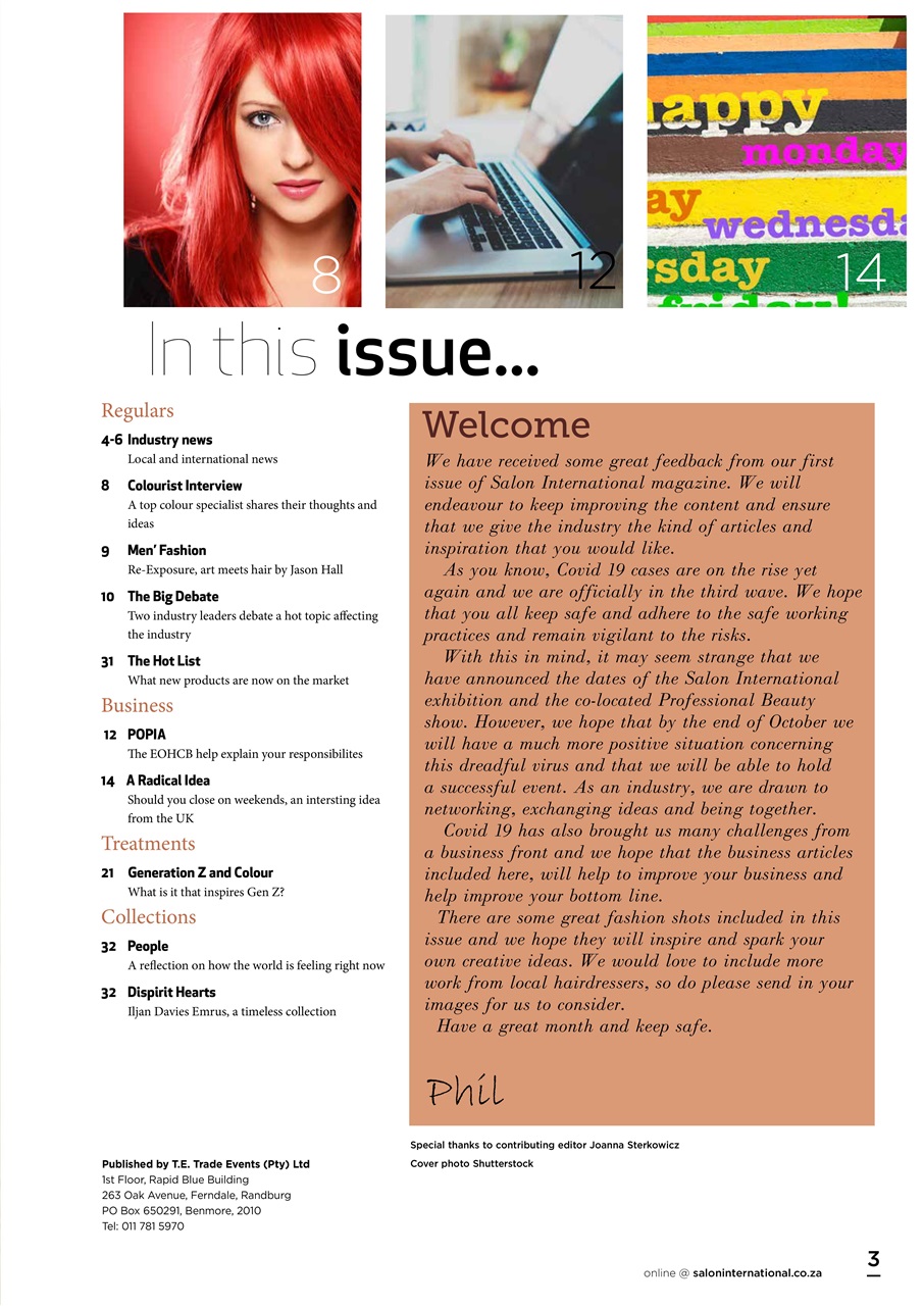 Salon International Preview Pages