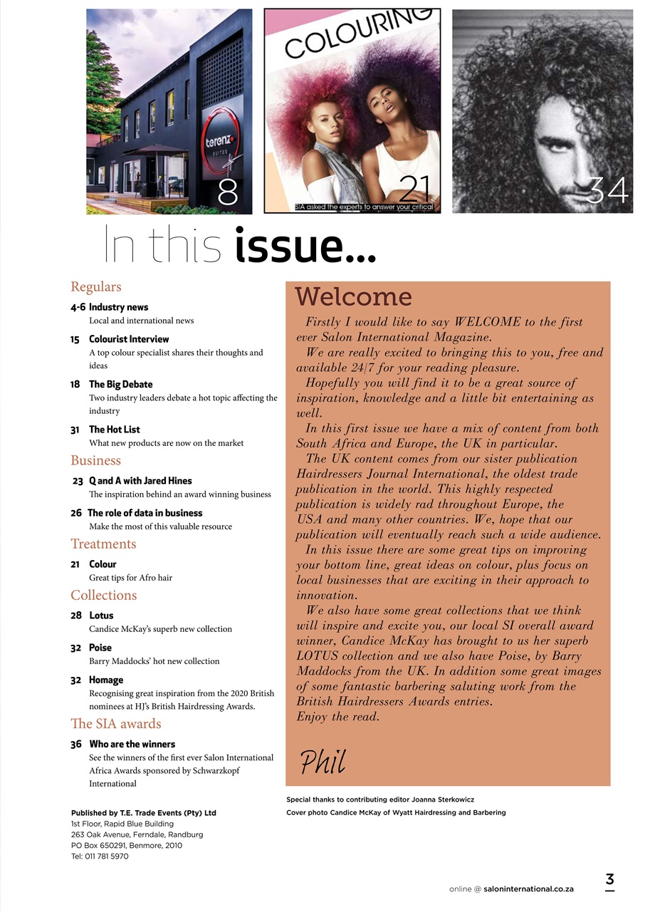 Salon International Preview Pages