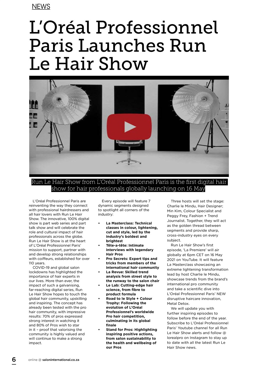 Salon International Preview Pages