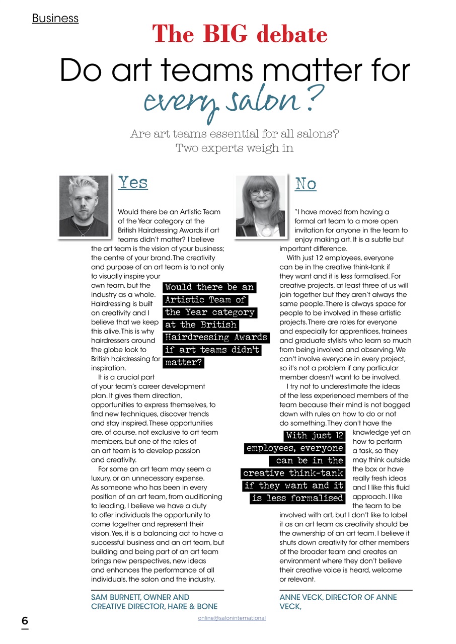 Salon International Preview Pages