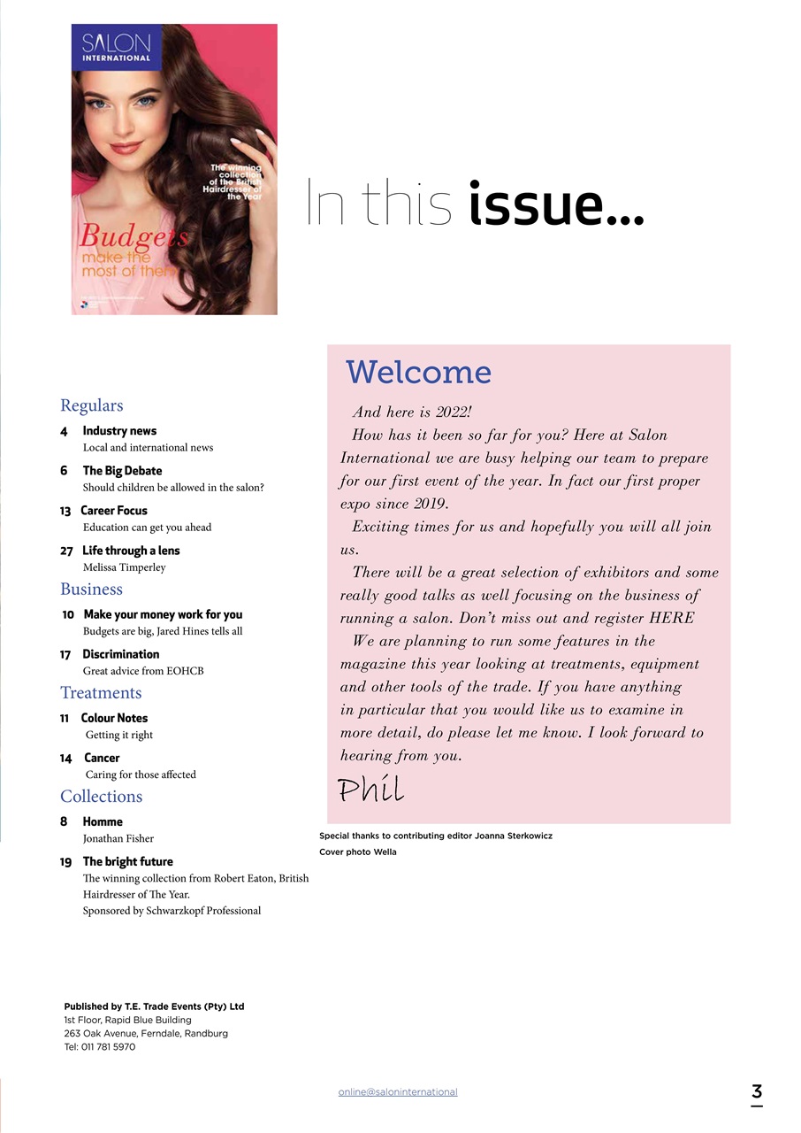 Salon International Preview Pages