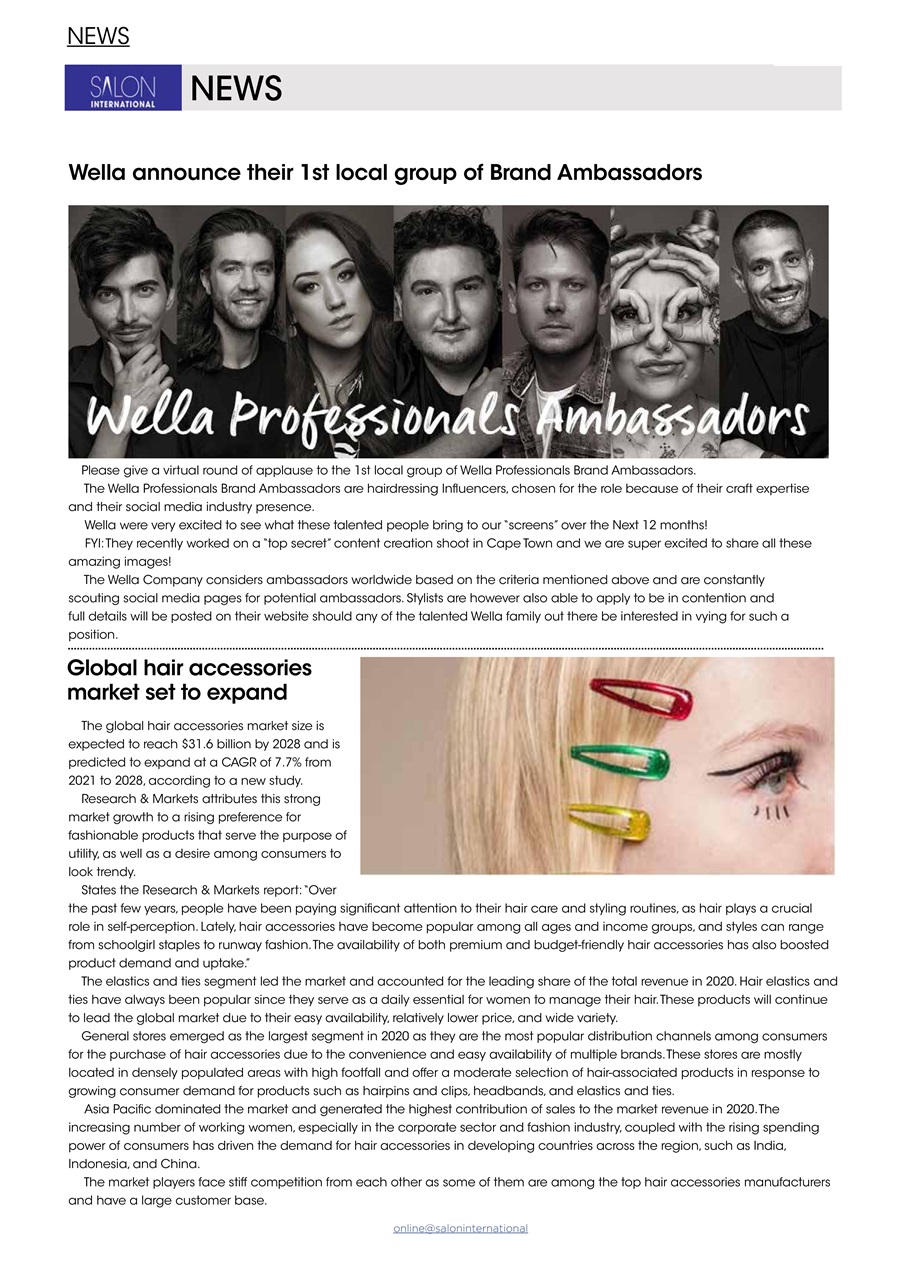 Salon International Preview Pages