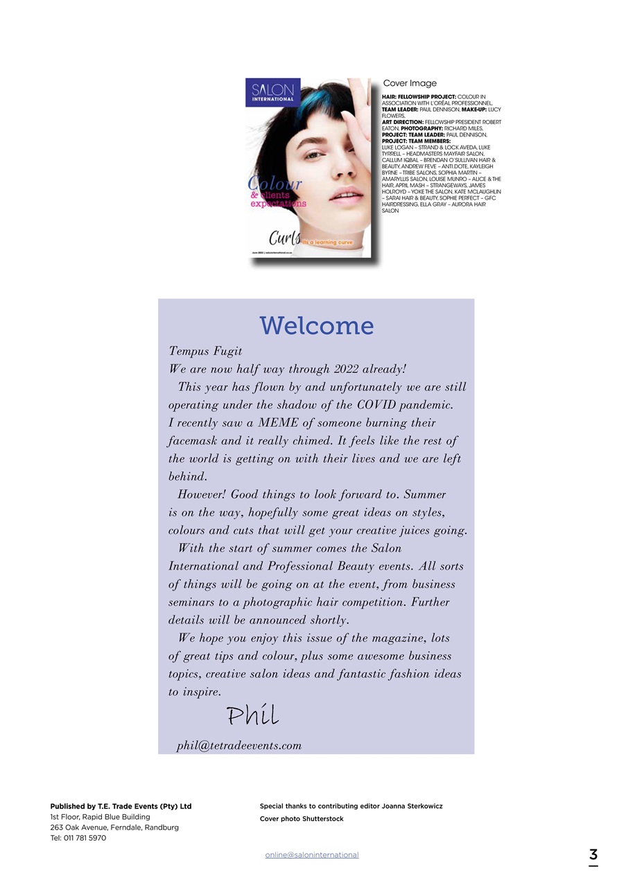 Salon International Preview Pages