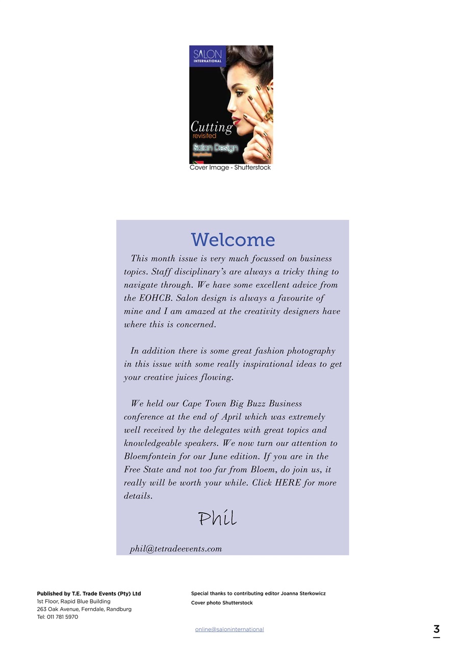 Salon International Preview Pages