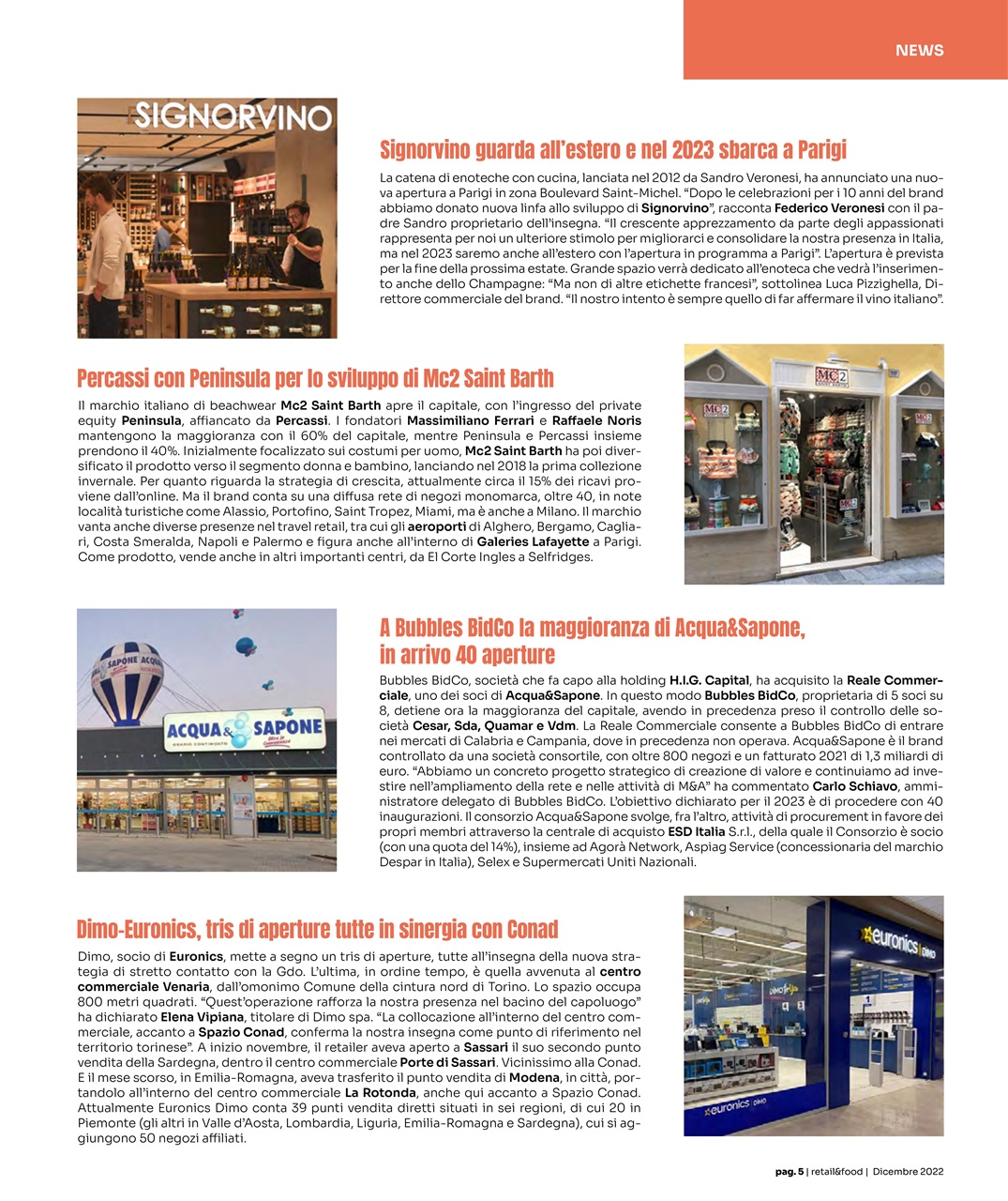 Retail&food Preview Pages