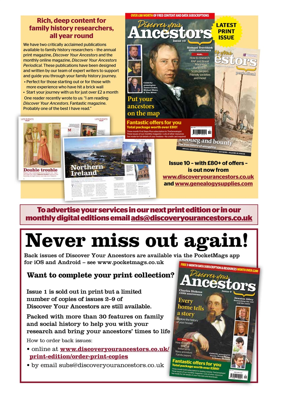 Discover Your Ancestors Preview Pages