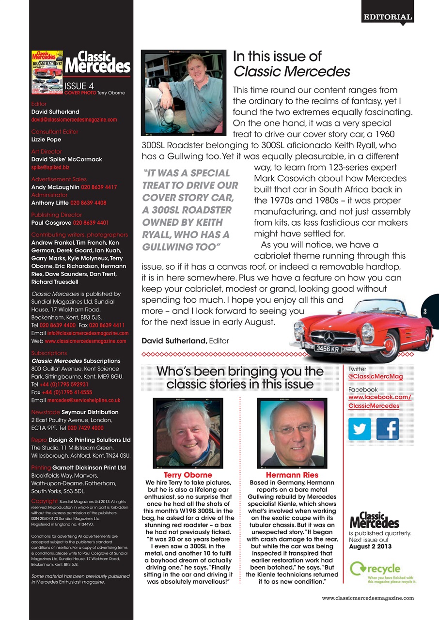 Classic Mercedes Preview Pages