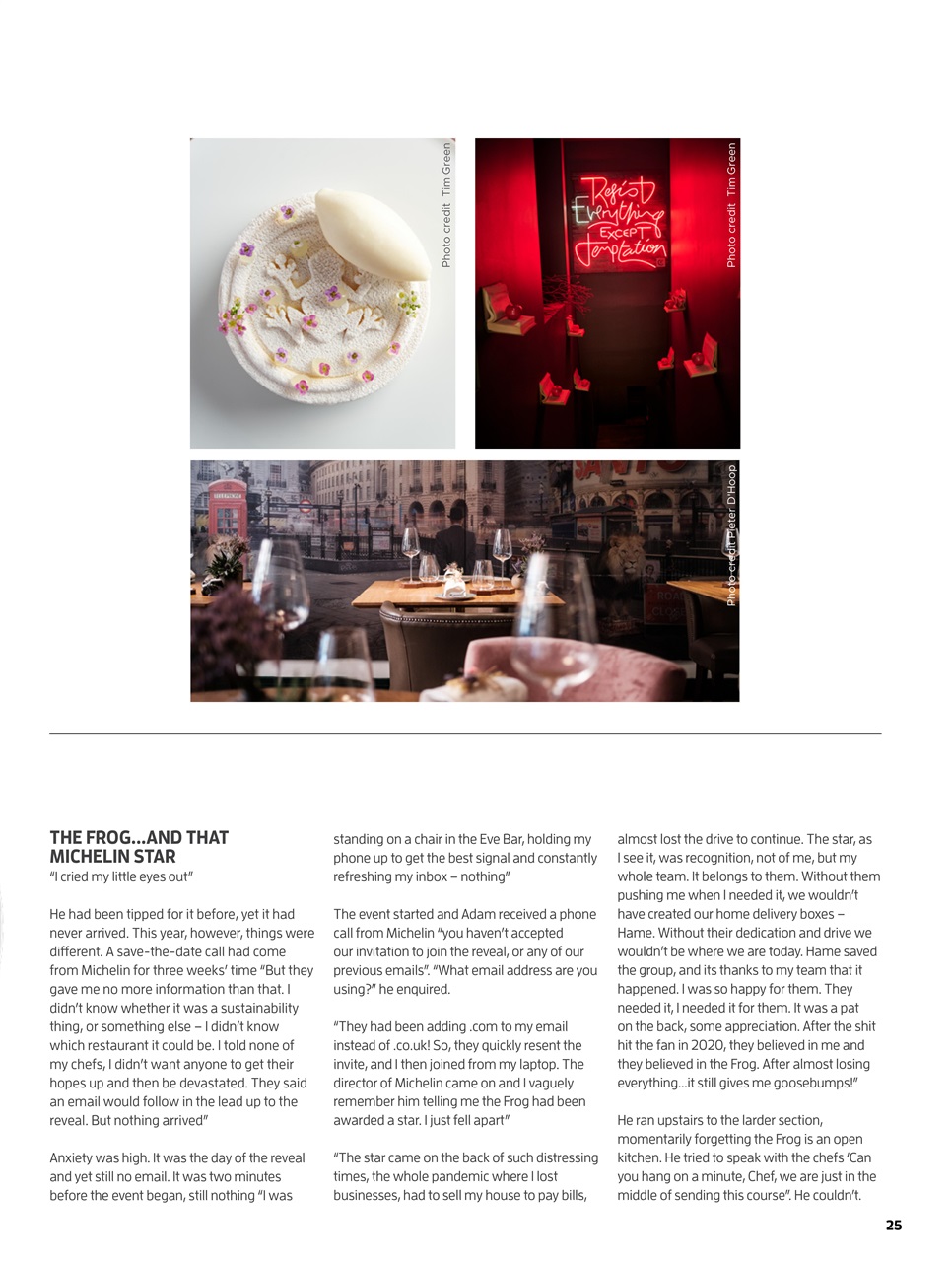 Chef & Restaurant Magazine Preview Pages