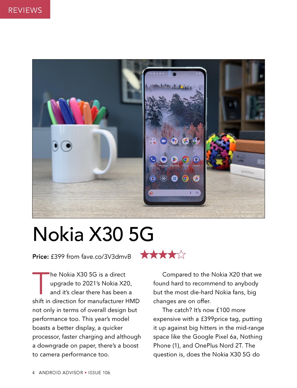 Android Advisor Preview Pages