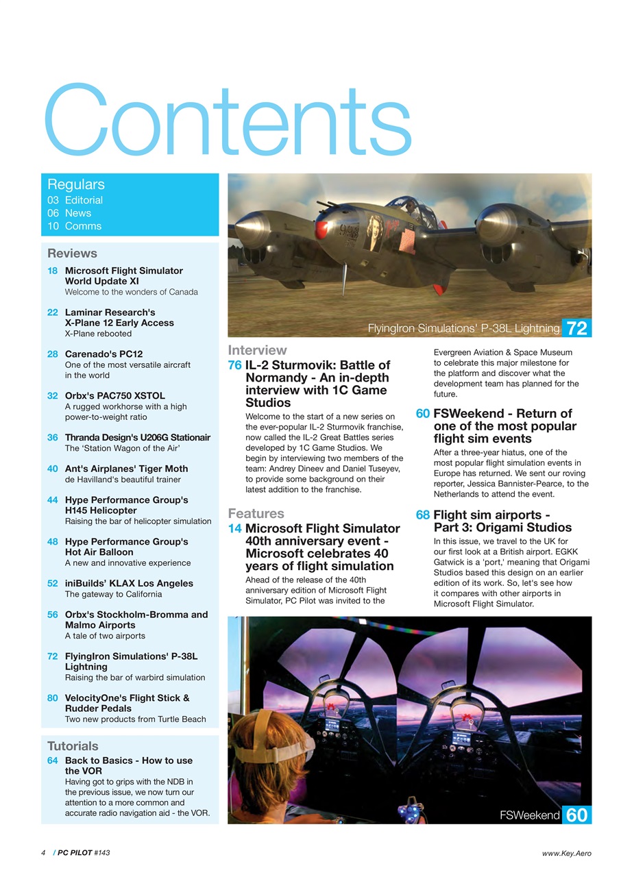 PC Pilot Preview Pages