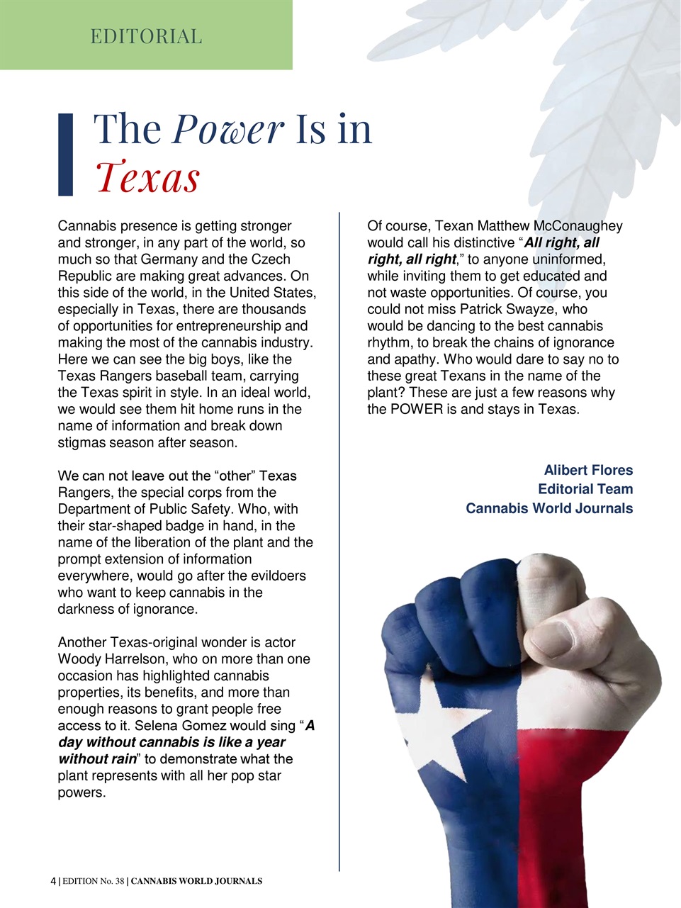 Cannabis World Journals Preview Pages