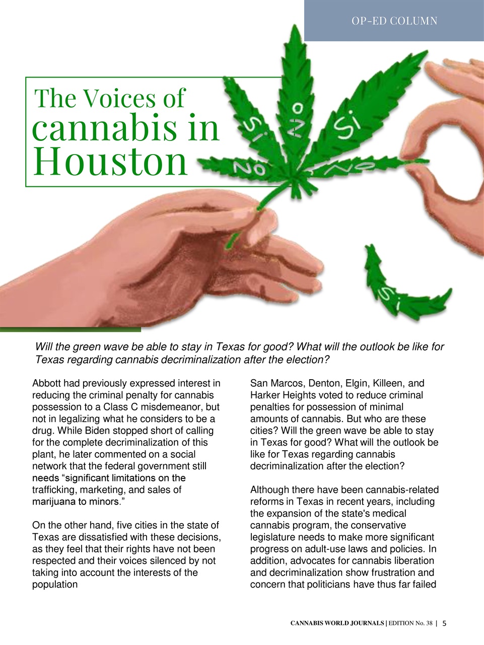 Cannabis World Journals Preview Pages