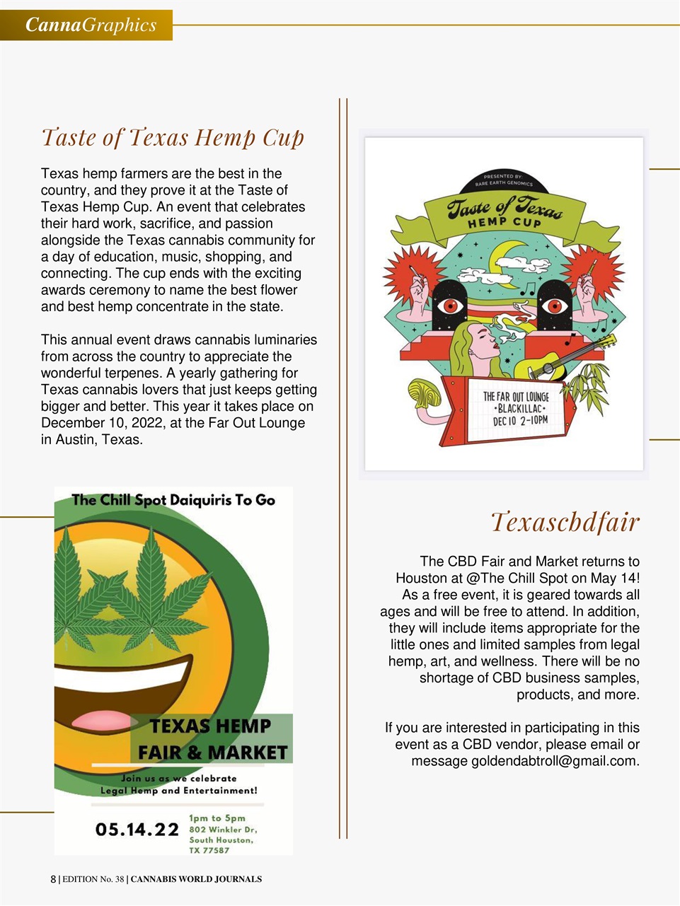 Cannabis World Journals Preview Pages