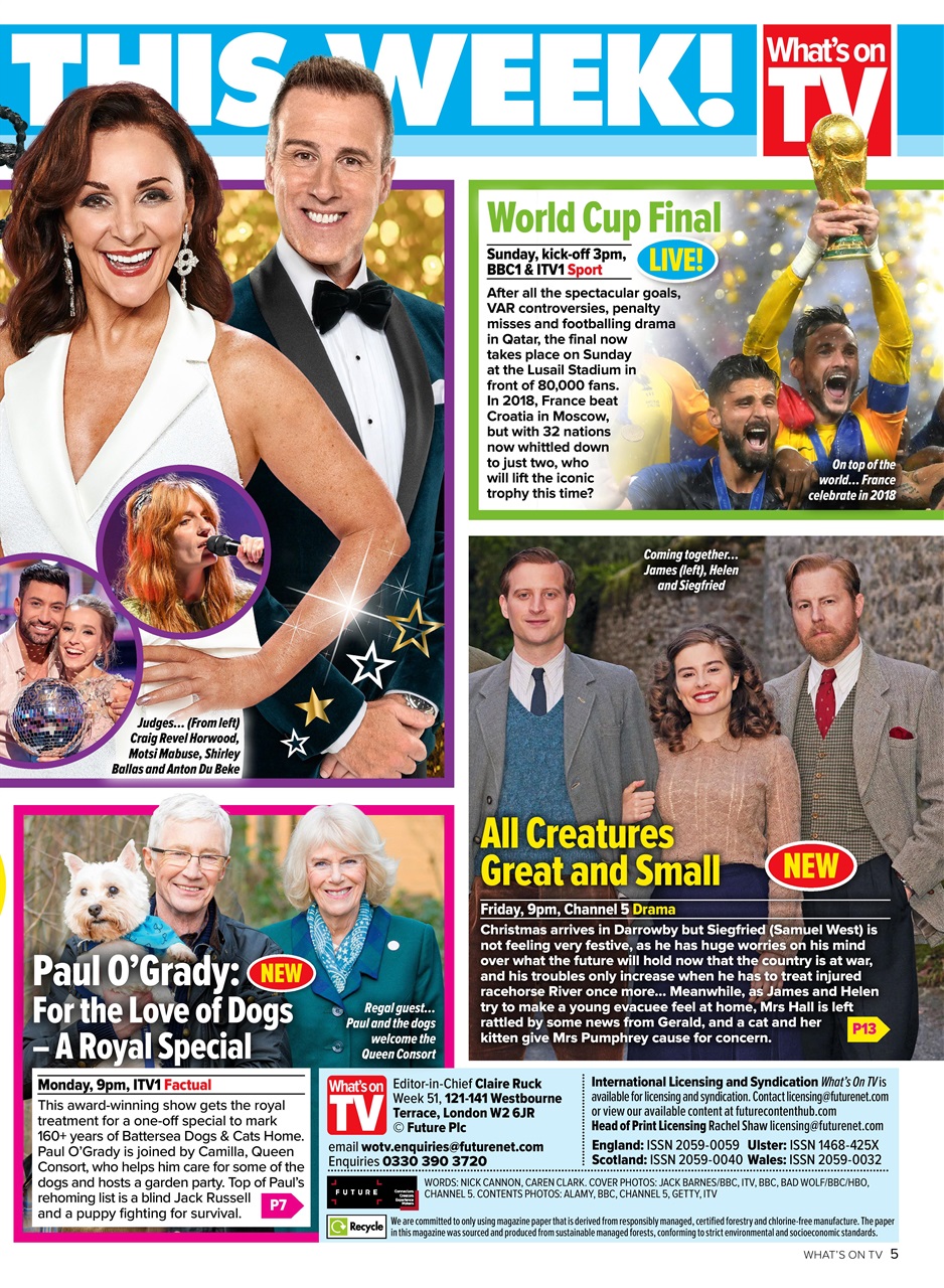 What's on TV Preview Pages