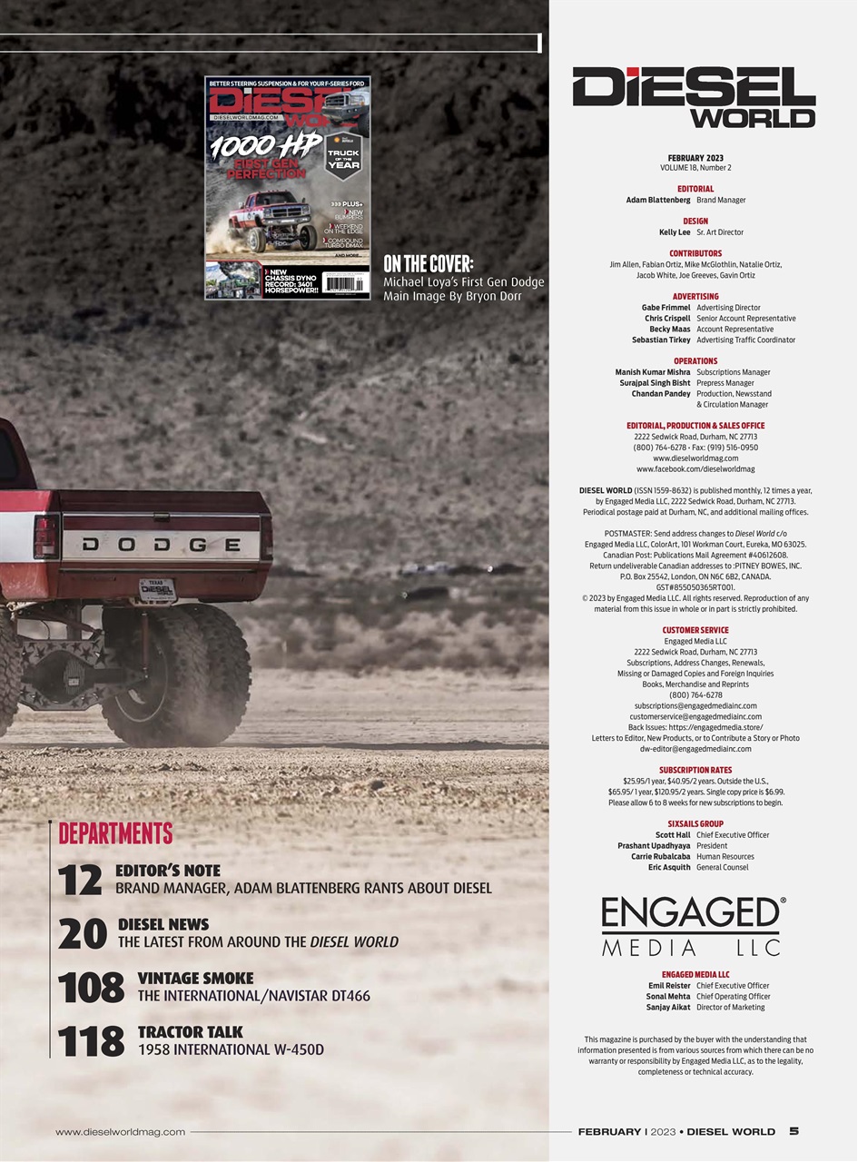 Diesel World Preview Pages