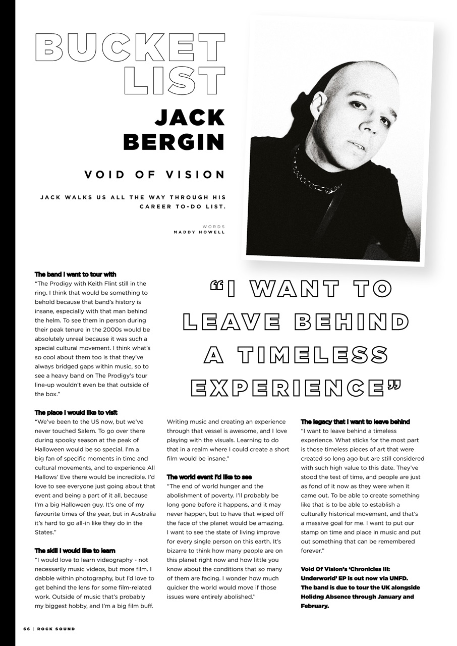 Rock Sound Magazine Preview Pages