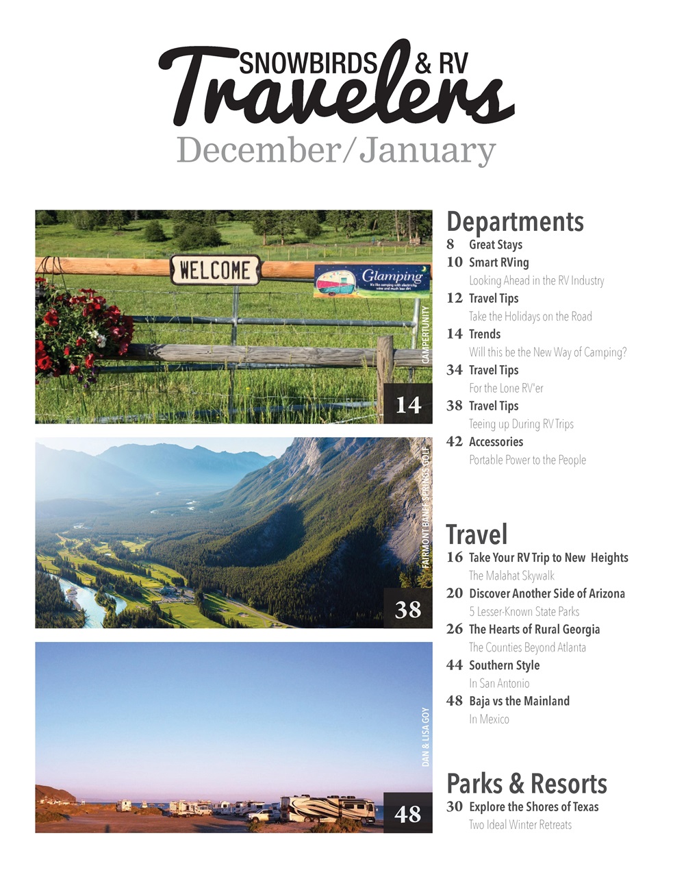 Snowbirds & RV Travelers Preview Pages