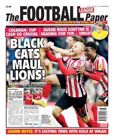 The Football League Paper issue 4-Dec-2022