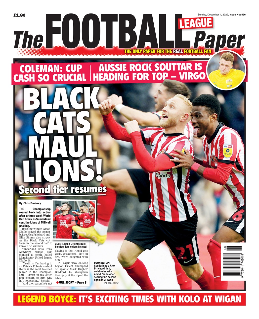 The Football League Paper Preview Pages