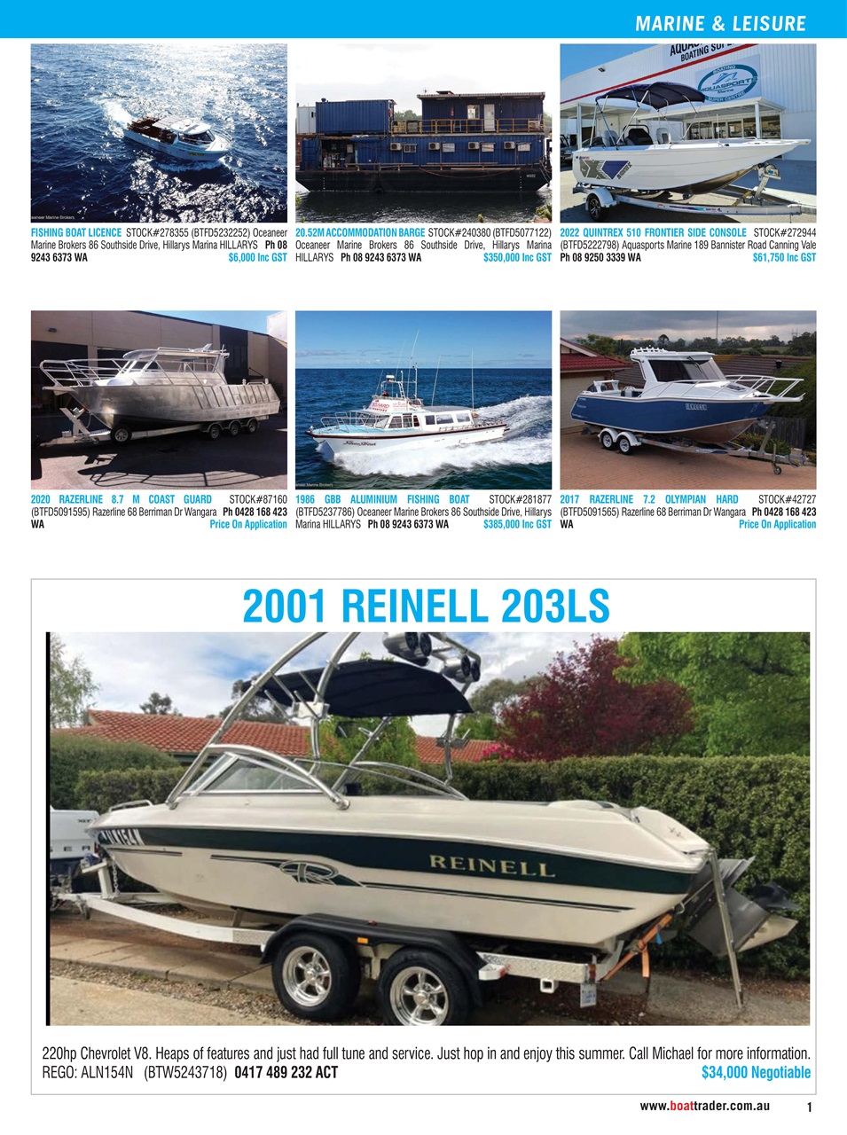 Boat Trader Australia Preview Pages